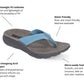 Orleans sandal features and footbed construction | color:all